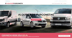 Desktop Screenshot of ealquilerfurgoneta.es